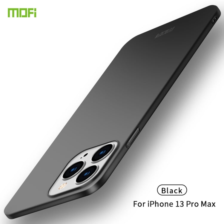 For iPhone 13 Pro Max  MOFI Frosted PC Ultra-thin Hard Case(Black)