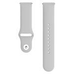 Monochrome Silicone Watch Band for Samsung Galaxy Watch Active 2 22mm(gray)