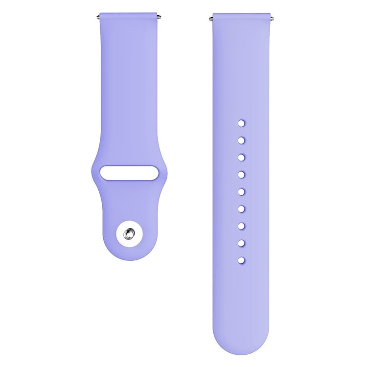 Monochrome Silicone Watch Band for Samsung Galaxy Watch Active 2 22mm(lilac)