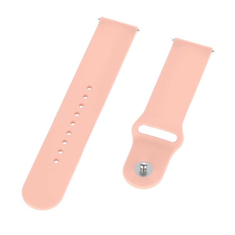 Monochrome Silicone Watch Band for Samsung Galaxy Watch Active 2 22mm(light pink)