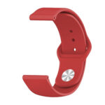 Monochrome Silicone Watch Band for Samsung Galaxy Watch Active 2 22mm(red)