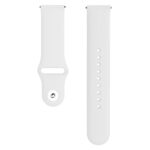 Monochrome Silicone Watch Band for Samsung Galaxy Watch Active 2 22mm(white)