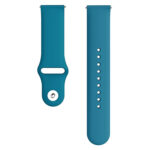 Monochrome Silicone Watch Band for Samsung Galaxy Watch Active 2 22mm(Rock cyan)