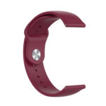 Monochrome Silicone Watch Band for Samsung Galaxy Watch Active 2 22mm(wine red)