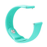 Monochrome Silicone Watch Band for Samsung Galaxy Watch Active 2 22mm(teal)