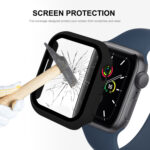 ENKAY Hat-Prince 2 in 1 PC Frame + 9H Tempered Glass Protector Full Coverage Case For Apple Watch Series 8 / 7 41mm(Transparent)