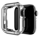 Anti-fall Electroplating TPU Watch Protective Case for Apple 1/2/3/4/5/6/7/SE 42mm/44mm/45mm(Red)