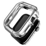 Anti-fall Electroplating TPU Watch Protective Case for Apple 1/2/3/4/5/6/7/SE 42mm/44mm/45mm(Silver)