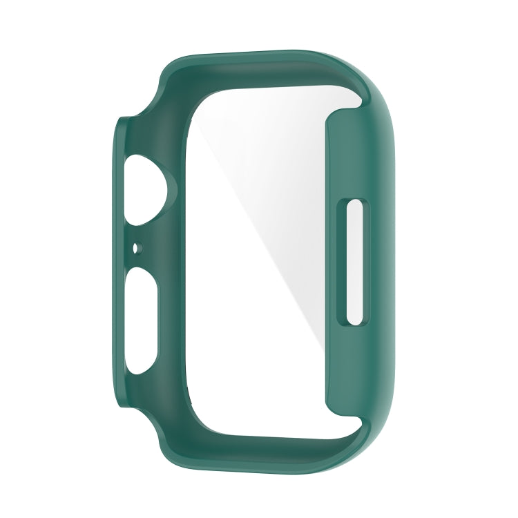 Shockproof PC Protective Case with Tempered Glass Film For Apple Watch Series 8 / 7 45mm(Transparent)