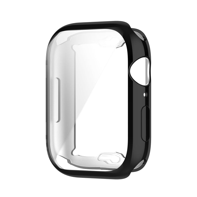 Shockproof TPU Full Protective Shell with Protective Film For Apple Watch Series 8 / 7 45mm(Black)