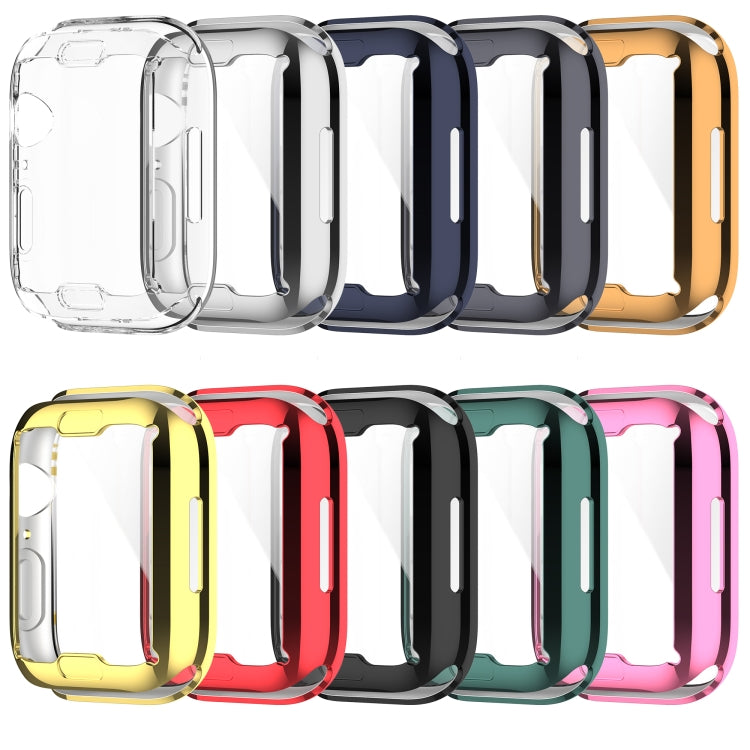 Shockproof TPU Full Protective Shell with Protective Film For Apple Watch Series 8 / 7 41mm(Transparent)