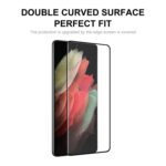 For Samsung Galaxy S21 Ultra 2pcs ENKAY 0.26mm 3D Curved Full Hot Bending Tempered Glass Film