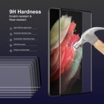 For Samsung Galaxy S21 Ultra 2pcs ENKAY 0.26mm 3D Curved Full Hot Bending Tempered Glass Film