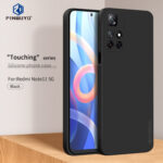 For Xiaomi Redmi Note 11 / Poco M4 Pro 5G PINWUYO Liquid Silicone TPU Phone Case(Black)