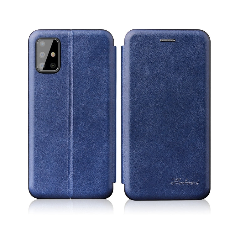 For Xiaomi Redmi Note 11 5G Retro Texture Magnetic Card Holder Leather Case(Blue)