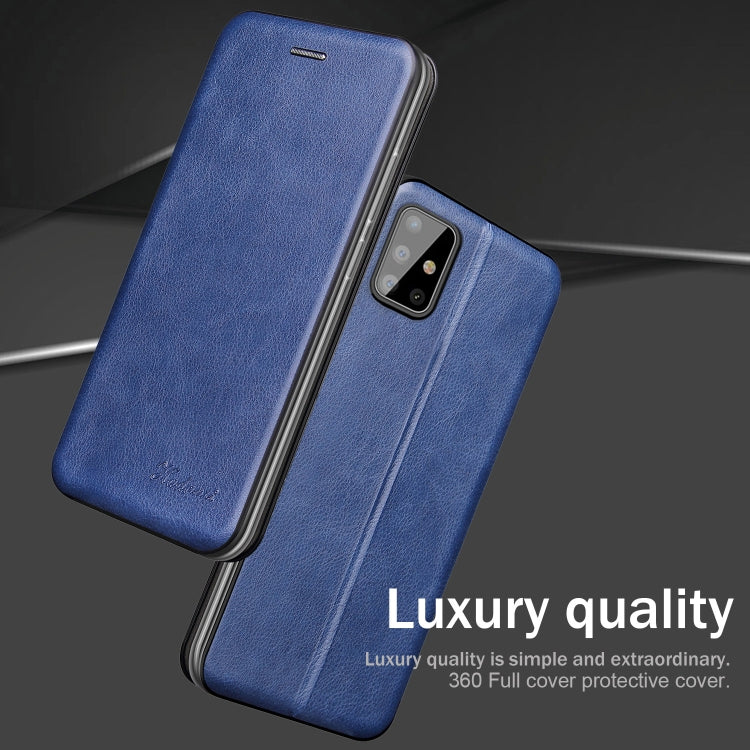 For Xiaomi Redmi Note 11 5G Retro Texture Magnetic Card Holder Leather Case(Blue)