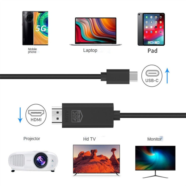 OT-UC503 4 KUSB Type C Male to HDMI Male Screen Cable