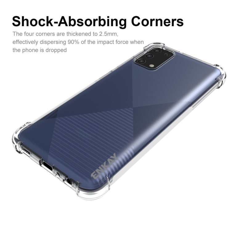 For Samsung Galaxy A03s 4G EU Version ENKAY Transparent TPU Shockproof Case