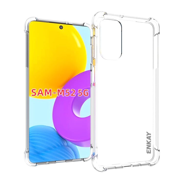For Samsung Galaxy M52 5G ENKAY Transparent TPU Shockproof Case