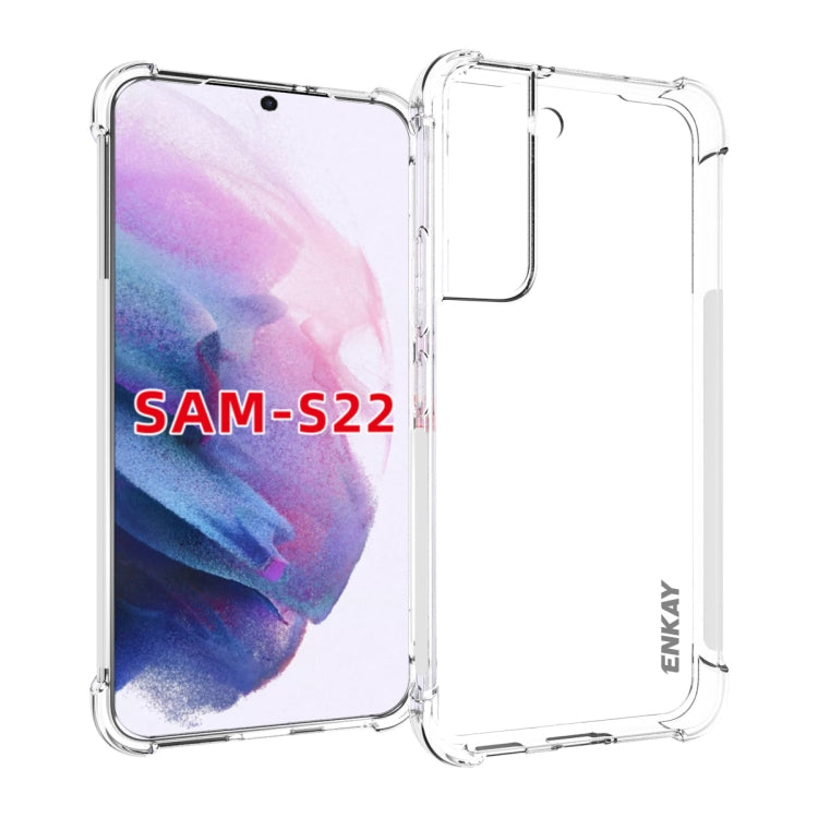 For Samsung Galaxy S22 5G ENKAY Transparent TPU Shockproof Case