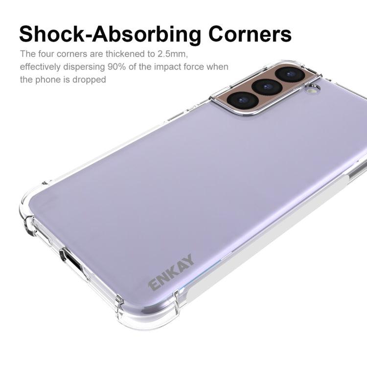 For Samsung Galaxy S22 5G ENKAY Transparent TPU Shockproof Case