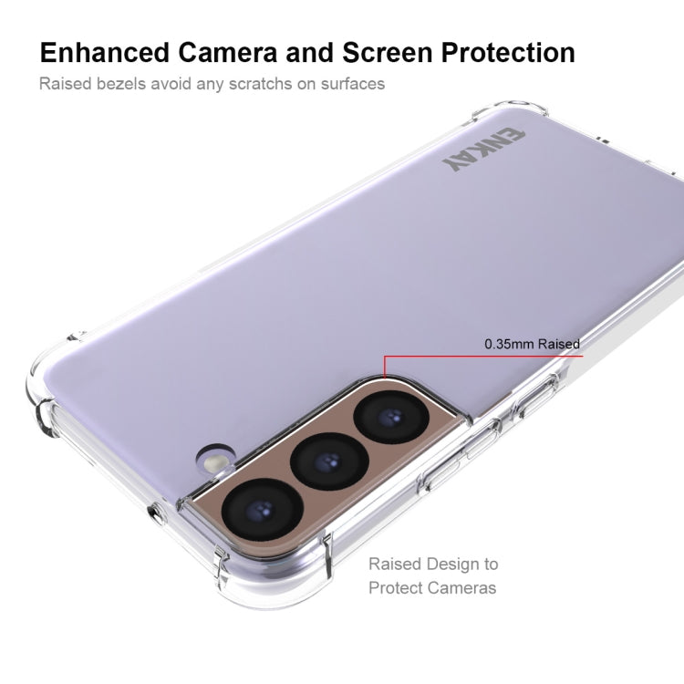 For Samsung Galaxy S22 5G ENKAY Transparent TPU Shockproof Case