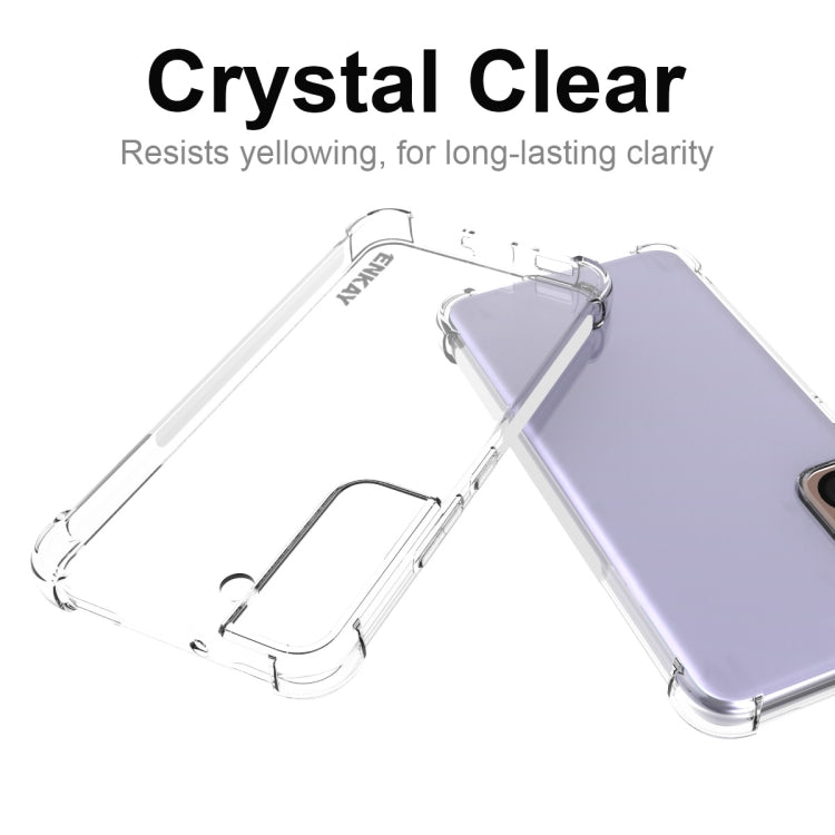 For Samsung Galaxy S22 5G ENKAY Transparent TPU Shockproof Case