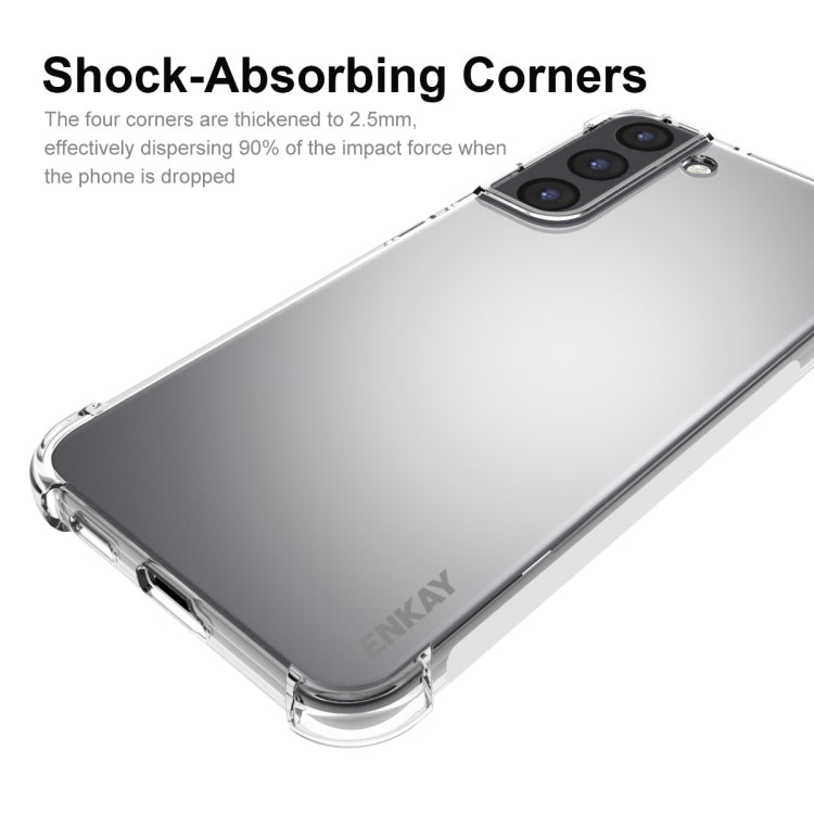 For Samsung Galaxy S22+ 5G ENKAY Transparent TPU Shockproof Case