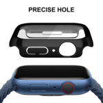 For Apple Watch Series 8 / 7 41mm ENKAY Hat-Prince 2 in 1 PC Frame + 9H Tempered Glass Case(Black)