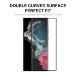 For Samsung Galaxy S22 Ultra 2pcs ENKAY 3D Curved Hot Bending Tempered Glass Full Film