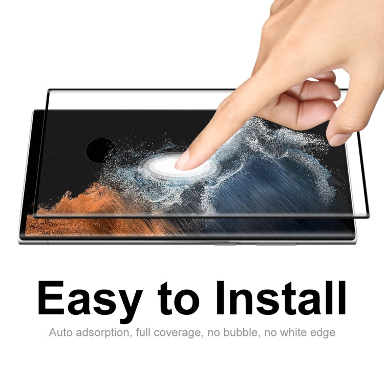 For Samsung Galaxy S22 Ultra ENKAY 3D Curved Hot Bending Tempered Glass Full Film, Hole Unlock