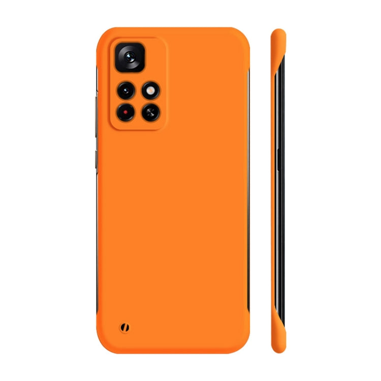 For Xiaomi Redmi Note 11 5G / Note 11T 5G Global / Note 11S 5G / Poco M4 Pro 5G Global  ENKAY Matte Frameless Hard PC Phone Case(Orange)