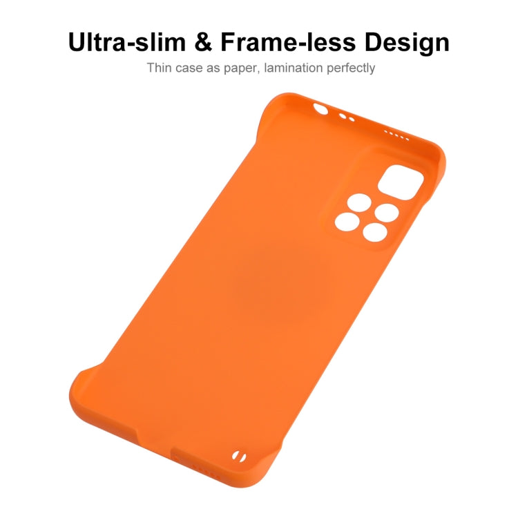 For Xiaomi Redmi Note 11 Pro / Pro+ 5G ENKAY Matte Frameless Hard PC Case(Orange)