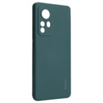 For Xiaomi 12 Pro / 12S Pro ENKAY Liquid Silicone Soft Shockproof Phone Case(Dark Green)