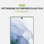 For Samsung Galaxy S22 Ultra 5G MOFI 9H 3D Hot Bend Explosion-Proof Tempered Glass Full Film(Black)