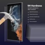 For Samsung Galaxy S22 Ultra 2pcs ENKAY 3D Hot Bending Explosion-proof Full Tempered Glass Film