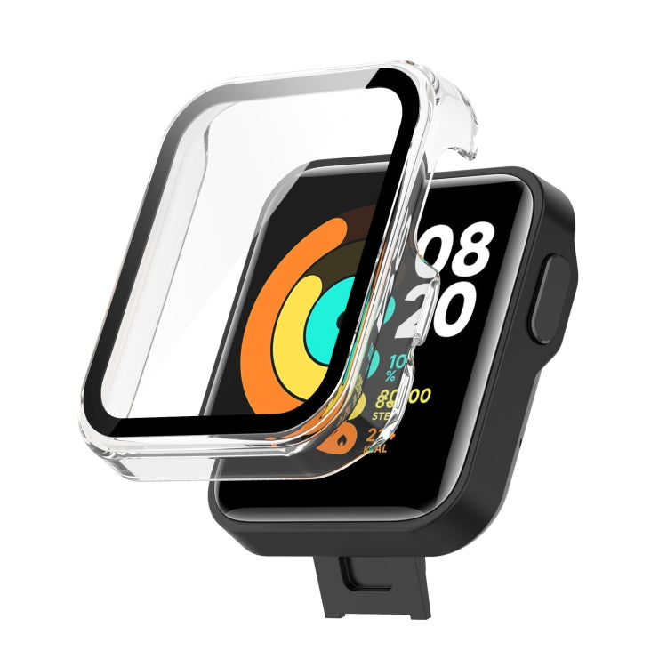 For Xiaomi Mi Watch Lite PC+ Toughened Film Protective Case(Transparent)