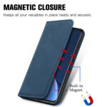 For Xiaomi 12 Pro Retro Skin Feel Magnetic Flip Leather Phone Case(Blue)