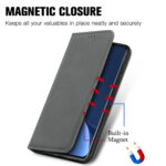 For Xiaomi 12 Pro Retro Skin Feel Magnetic Flip Leather Phone Case(Gray)