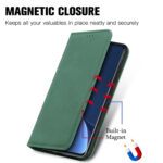 For Xiaomi 12 Pro Retro Skin Feel Magnetic Flip Leather Phone Case(Green)