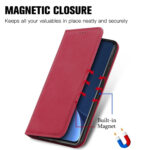 For Xiaomi 12 Pro Retro Skin Feel Magnetic Flip Leather Phone Case(Red)