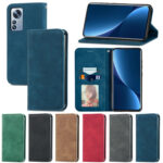 For Xiaomi 12 Pro Retro Skin Feel Magnetic Flip Leather Phone Case(Blue)