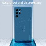 For Samsung Galaxy S22 Ultra 5G PINWUYO Sense Series Liquid Silicone TPU Phone Case(Blue)