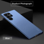 For Samsung Galaxy S22 Ultra 5G MOFI Fandun Series Frosted Ultra-thin PC Hard Phone Case(Blue)