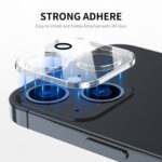 For  iPhone 14 / 14 Plus 2pcs ENKAY Hat-Prince 9H Rear Camera Lens Tempered Glass Film