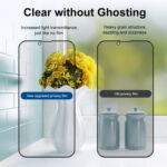 For iPhone 14 Plus 2pcs ENKAY 28 Degree Anti-peeping Tempered Glass Film