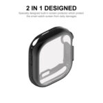 ENKAY Electroplated Soft TPU Case with Screen Film For Apple Watch Ultra 49mm(Cyan)