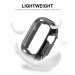 ENKAY Electroplated Soft TPU Case with Screen Film For Apple Watch Ultra 49mm(Silver)