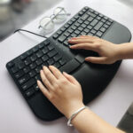 390B Ergonomic Compact Size Gaming Keyboard