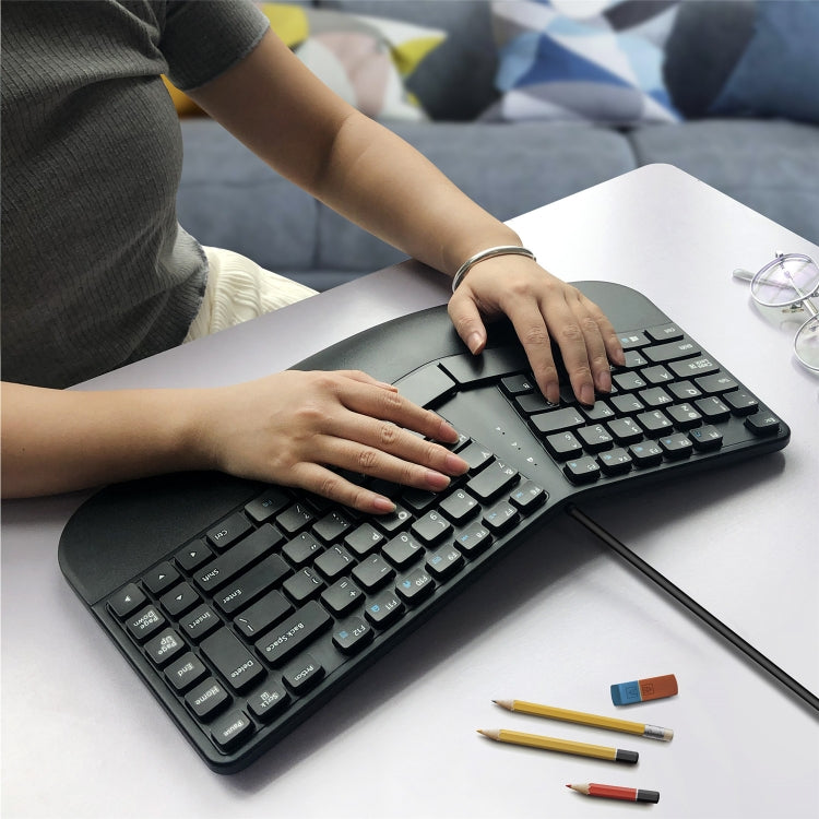 390B Ergonomic Compact Size Gaming Keyboard